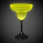 Neon Yellow LED 10 oz. Margarita Glass